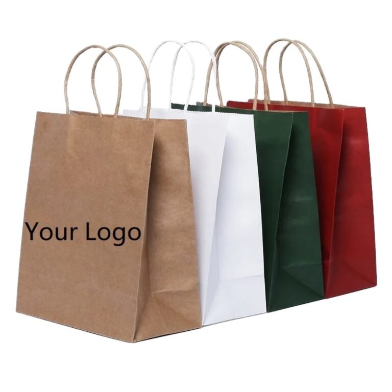 Printed Kraft paper bags for branded packaging